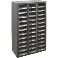 KLETON CF285 Casiers pour pi&egrave;ces KPC-100 , Acier galvanis&eacute;, 36 tiroirs, 23" x 11-2/5" x 36-9/10", Gris