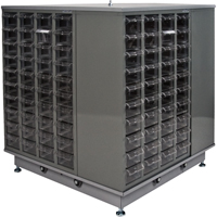 KLETON CF314 Casiers pour pi&egrave;ces KPC-600, Acier galvanis&eacute;, 40 tiroirs, 18-3/10" x 8-7/10" x 25-3/10", Gris