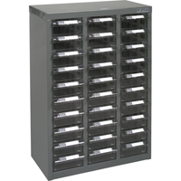 KLETON CF319 Casiers pour pi&egrave;ces KPC-700, Acier galvanis&eacute;, 30 tiroirs, 17-1/2" x 8-7/10" x 25-3/10", Gris
