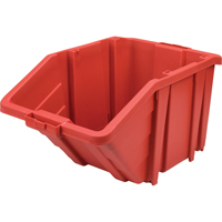 Jumbo Plastic Bin, 15-1/2" W x 13" H x 25" D, Red, 200 lbs. Capacity CF327 | TENAQUIP
