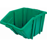 Jumbo Plastic Bin, 15-1/2" W x 13" H x 25" D, Green, 200 lbs. Capacity CF329 | TENAQUIP