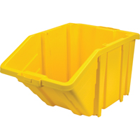 KLETON CF330 Bac g&eacute;ant en plastique, 15-1/2" la x 13" H x 25" p, Jaune, Capacit&eacute; 200 lb