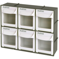KLETON CF472 Bac basculant robuste, 11-3/4" la x 3-1/2" p x 9-3/4" h, 6 tiroirs