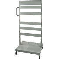 Mobile Tilt Bin Rack - Cart Only, Double-sided, 26-1/4" W x 22" D x 57-1/2" H CF475 | TENAQUIP