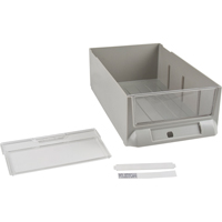 KLETON CF481 Replacement Drawer for KPC-200 Parts Cabinets, Plastic, 5-3/8" W x 9-13/16" D x 3-3/10" H, Grey