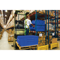 Quantum Storage System QRB166GY Rackbin Pallet Rack Containers, 16-1/2" W x 41-7/8" D x 17-1/2" H