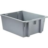 Rubbermaid FG173100GRAY Caisse-palette empilable et emboîtable, 10" x 19,5" x 23,5", Gris