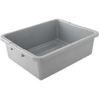 Rubbermaid FG335192GRAY Contenant utilitaire sans compartiments, 7" ha x 21,5" p x 17" lo, Plastique, Gris