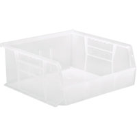 Quantum Storage System QUS235CL Clear-View Ultra Stack & Hang Bin, 11" W x 5" H x 10-7/8" D, Clear