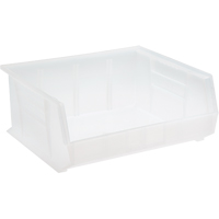 Quantum Storage System QUS250CL Bac transparent ultra empilable & suspendable, 16-1/2" la, 7" h x 14-3/4" p, Transparent