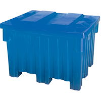 Techstar Plastics Inc 4800-TUB-BLUE Nesting Forklift Bin, 42" W x 48" D x 30" H, Blue