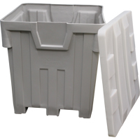 Techstar Plastics Inc 4900 TUB GREY Nesting Bin, 44" W x 44" D x 46" H, Grey