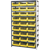 Quantum Storage System CF786 Shelving Unit with Stacking Bins, Steel, Magnum Bin, 650 lbs. Capacity, 42" W x 76" H