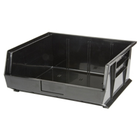 KLETON CF854 Bac empilable & &agrave; suspendre, 16-1/2" la, 7" h x 14-3/4" p, Noir
