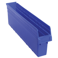 Quantum Storage System QSB805BL Bacs pour &eacute;tag&egrave;re Store-Max, 4-3/8" la x 8" H x 23-5/8" p, Bleu, Capacit&eacute; 68 lb