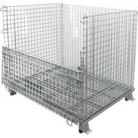 Collapsible Wire Container, 40" W x 48" D x 42" H, 4000 lbs. Capacity CG021 | TENAQUIP