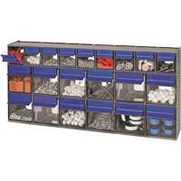 Quantum Storage System QTB669GY Compartiments pour bacs inclinables, 23-5/8" la x 3-5/8" p x 11-1/6" h, 21 tiroirs