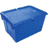 KLETON CG127 Contenant de distribution en plastique avec dessus basculant, 21,65" x 15,5" x 12,5", Bleu