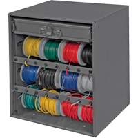 Wire and Terminal Storage Cabinet, Steel, 1 Drawers, 15-9/16" x 11-7/8" x 16-3/8", Grey  CG156 | TENAQUIP