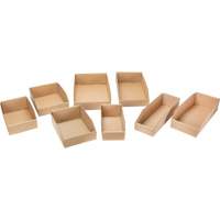Mitchel Lincoln MLCG168 Boîtes profondes en carton ondul&eacute;, 1-15/16" la x 11-1/4" p x 4-1/2" h, Beige