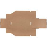 Mitchel Lincoln MLCG171 Boîtes profondes en carton ondul&eacute;, 5-3/4" la x 11-1/4" p x 4-1/2" h, Beige