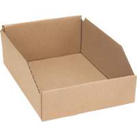 Mitchel Lincoln MLCG175 Deep Corrugated Parts Bins, 8-3/4" W x 11-1/4" D x 4-1/2" H, Beige
