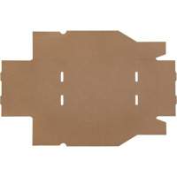 Mitchel Lincoln MLCG175 Deep Corrugated Parts Bins, 8-3/4" W x 11-1/4" D x 4-1/2" H, Beige