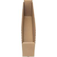 Mitchel Lincoln MLCG177 Deep Corrugated Parts Bins, 2-7/8" W x 17-1/4" D x 4-1/2" H, Beige