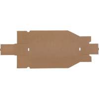Mitchel Lincoln MLCG178 Boîtes profondes en carton ondul&eacute;, 3-3/4" la x 17-1/4" p x 4-1/2" h, Beige
