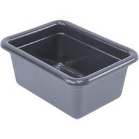 All-Purpose Storage Tub, 5-1/8" H x 9-1/16" D x 12-1/16" L, Plastic, Grey  CG192 | TENAQUIP