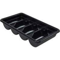 Quantum Storage System FSB-20113BK All-Purpose Storage Tub, 3-3/4" H x 11-3/8" D x 20-7/16" L, Plastic, Black