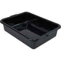 Quantum Storage System FSB-21155BK Bac d'entreposage tout usage &agrave; fond plat, 5" ha x 15" p x 21" lo, Plastique, Noir