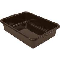 Quantum Storage System FSB-21155BN Bac d'entreposage tout usage &agrave; fond plat, 5" ha x 15" p x 21" lo, Plastique, Brun