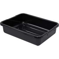 Quantum Storage System FSB-21155RBK Bac d'entreposage tout usage &agrave; fond rainur&eacute;, 5" ha x 15" p x 21" lo, Plastique, Noir