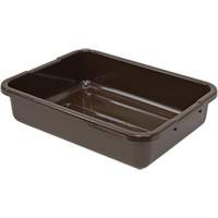 Quantum Storage System FSB-21155RBN Bac d'entreposage tout usage &agrave; fond rainur&eacute;, 5" ha x 15" p x 21" lo, Plastique, Brun