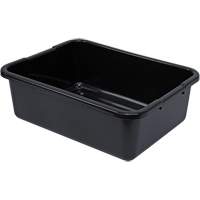 Quantum Storage System FSB-21157RBK Bac d'entreposage tout usage &agrave; fond rainur&eacute;, 7" ha x 15" p x 21" lo, Plastique, Noir