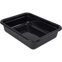 Quantum Storage System FSB-22175BK Bac d'entreposage tout usage &agrave; fond plat, 5" ha x 17" p x 22" lo, Plastique, Noir
