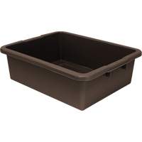 Quantum Storage System FSB-22177RBN Bac d'entreposage tout usage &agrave; fond rainur&eacute;, 7" ha x 17" p x 22" lo, Plastique, Brun