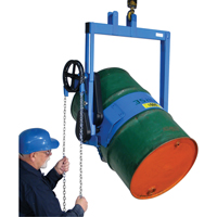 Drum Lifters - Geared Tilted, 55 US gal. (45 Imperial Gal.) Drum Size, 2000 lbs./907 kg. Cap.  DA123 | TENAQUIP