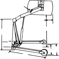 Morse 400A-60 Hydra-Lift Drum Handlers, 55 US gal. (45 Imperial Gal.) Capacity