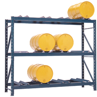 Drum Storage Racks, 12 Drums, 112" W x 36" D x 96" H DA542 | TENAQUIP