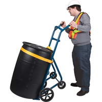 KLETON DA595 Drum Hand Truck , Steel Construction, 25 - 55 US Gal. (20 - 45 Imperial Gal.)