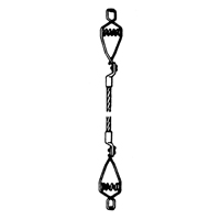 Lind Equipment LE62 Light-Duty Bonding & Grounding Wire Assemblies - Two Alligator Clips