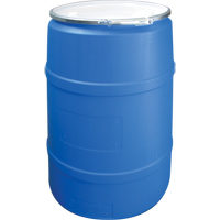 Mauser Packaging NDLOP0051 Polyethylene Drums, 55 US gal (45 imp. gal.), Open Top, Blue