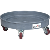 Produits de sécurité Zenith DC465 Socle roulant pour baril de confinement des fuites, 24,25" dia. X 7,625" h, Cap. de d&eacute;versement 1,5 gal. US