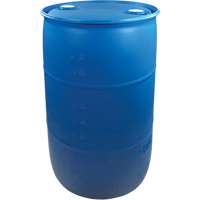 Mauser Packaging NDMTP0081 Polyethylene Drums, 30 US gal (25 imp. gal.), Closed Top, Blue