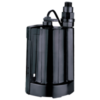 Automatic Submersible Utility Pump, 1/3 HP, 2160 GPH, 115 V, 4 A DC652 | TENAQUIP