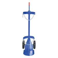 Vestil CYL-D-1-HR Chariot pour bouteille de gaz, Roues Caoutchouc, Base de 12" la x 15-1/2" lo, 500 lb