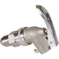 Vestil DFT-SS Manual Drum Faucet, Stainless Steel, 3/4" NPT