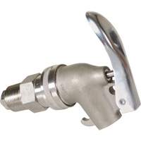 Manual Drum Faucet, Stainless Steel, 3/4" NPT  DC772 | TENAQUIP